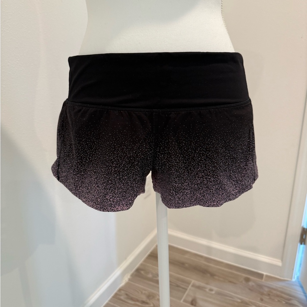 Black and Gray Sparkle Shorts